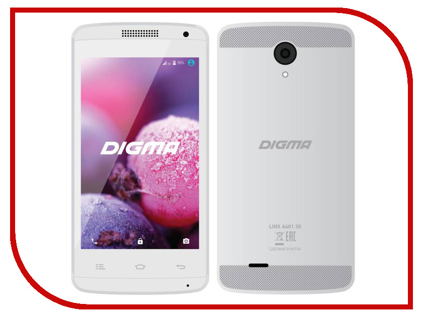 фото Сотовый телефон Digma Linx A401 3G White