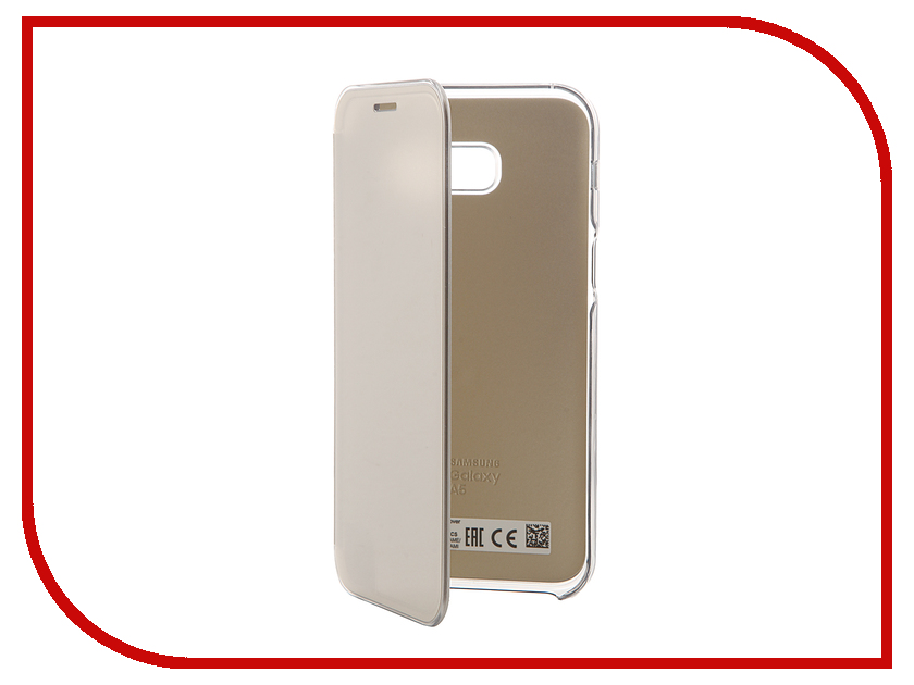 фото Аксессуар Чехол Samsung Galaxy A5 2017 Clear View Cover Gold EF-ZA520CFEGRU