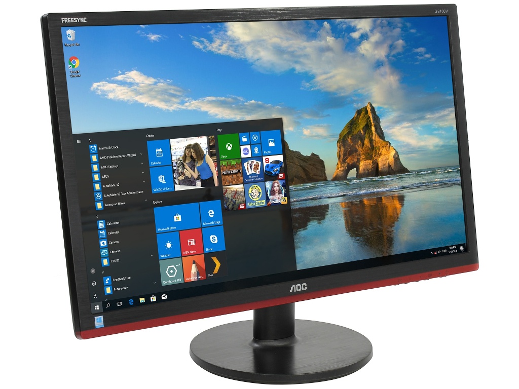 фото Монитор aoc g2460vq6 black-red