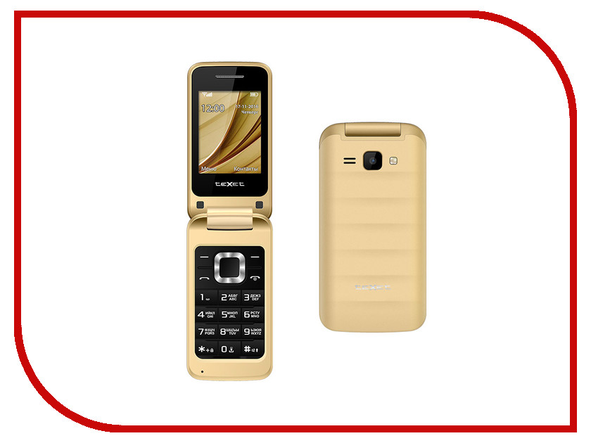 фото Сотовый телефон teXet TM-304 Gold