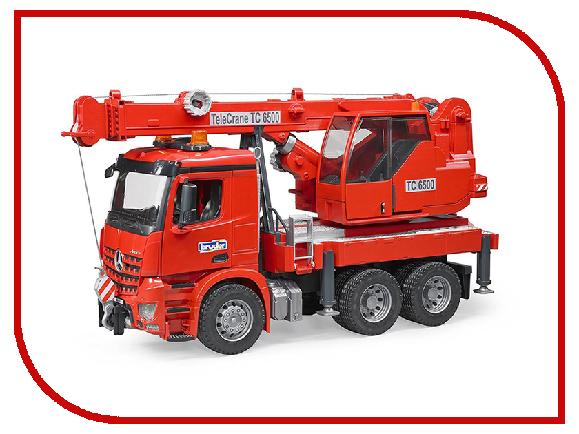 

Машина Bruder MB Arocs автокран Red 03-670
