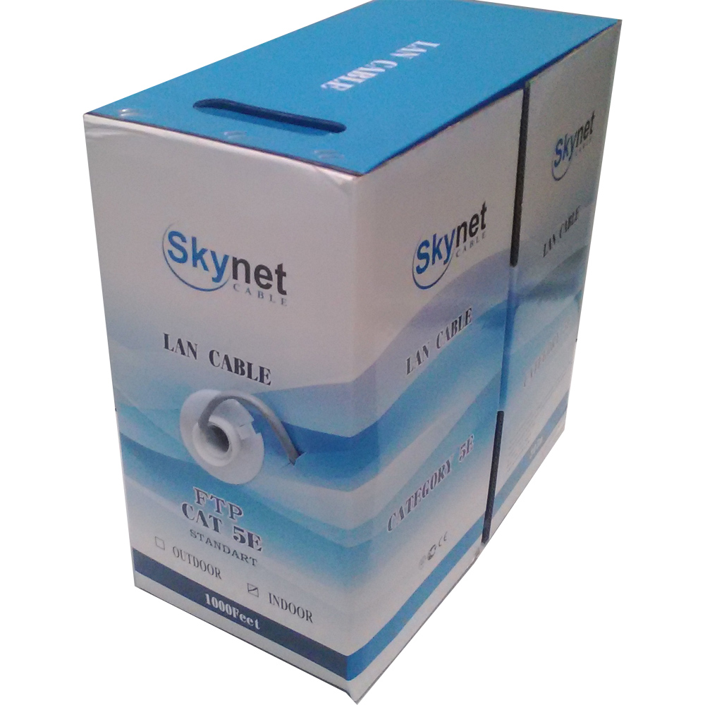 фото Сетевой кабель skynet premium ftp indoor 4x2x0.51 cat.5e 305m grey csp-ftp-4-cu
