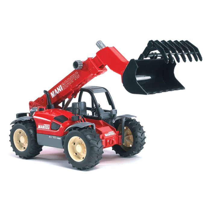 фото Игрушка Bruder Manitou MLT 633 погрузчик колёсный с телескопическим ковшом 02-125