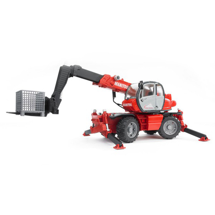 фото Игрушка Bruder Manitou MRT 2150 погрузчик колесный погрузчик колёсный с телескопическим ковшом 02-129