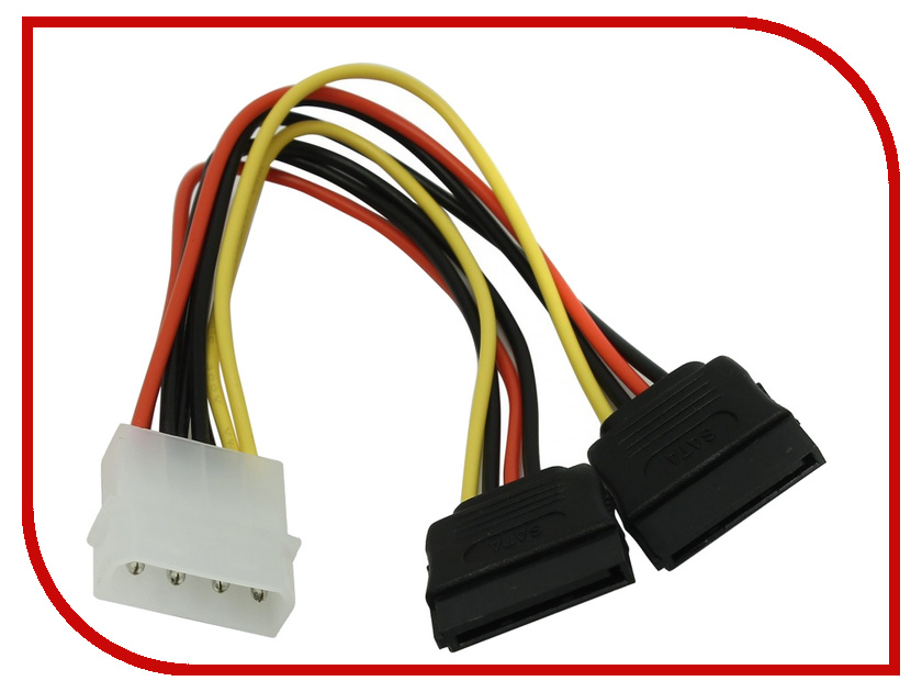 

Аксессуар Кабель питания Orient C908 Molex to 2xSATA 16sm 26908