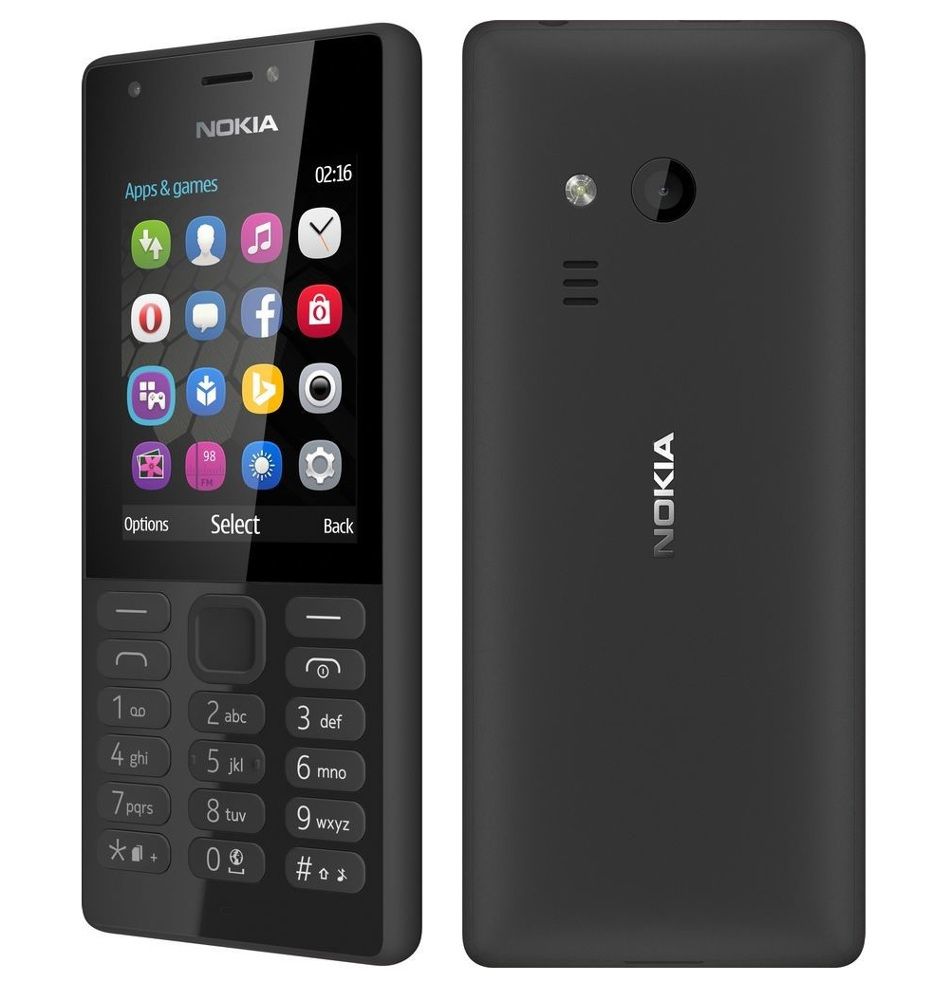 Сотовый телефон Nokia 216 (RM-1187) Dual Sim Black Выгодный набор + серт. 200Р!!!