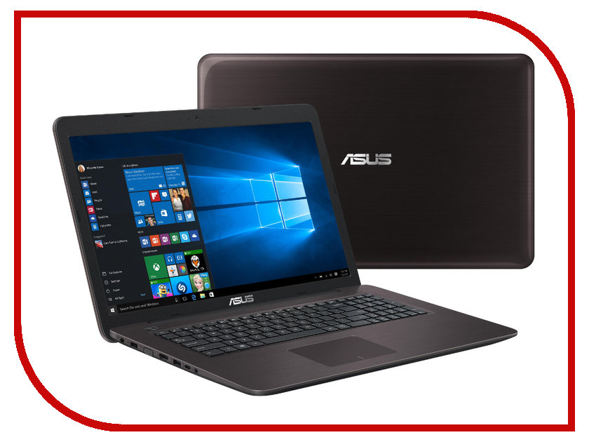 фото Ноутбук ASUS X756UQ-TY232T 90NB0C31-M02550 (Intel Core i5-6200U 2.3 GHz/4096Mb/1000Gb/DVD-RW/nVidia GeForce 940MX 2048Mb/Wi-Fi/Bluetooth/Cam/17.3/1600x900/Windows 10 64-bit)