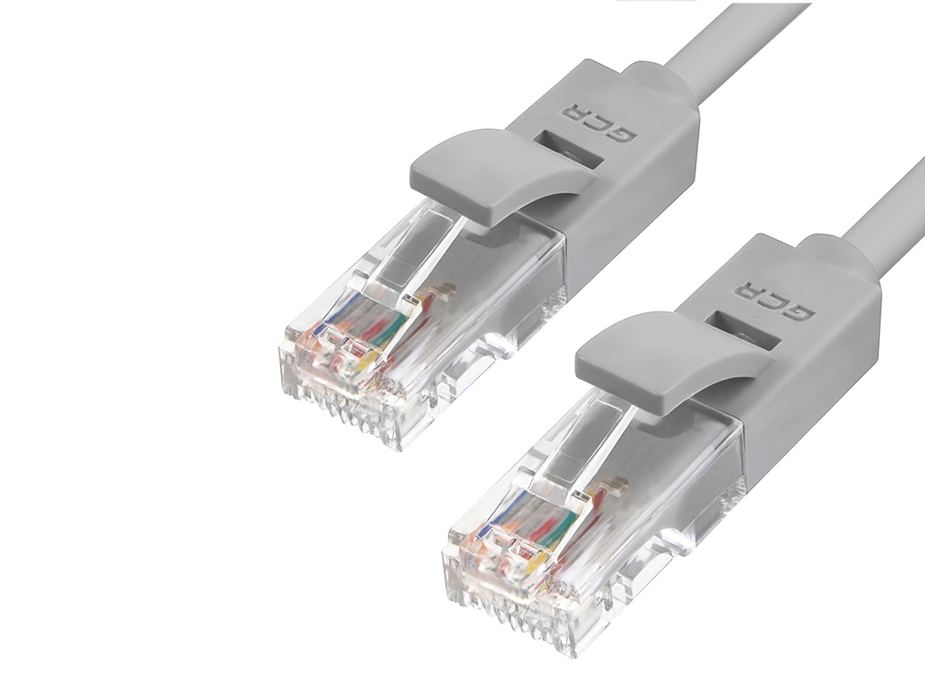 фото Сетевой кабель gcr utp 24awg cat.5e rj45 t568b 40m grey gcr-lnc03-40.0m