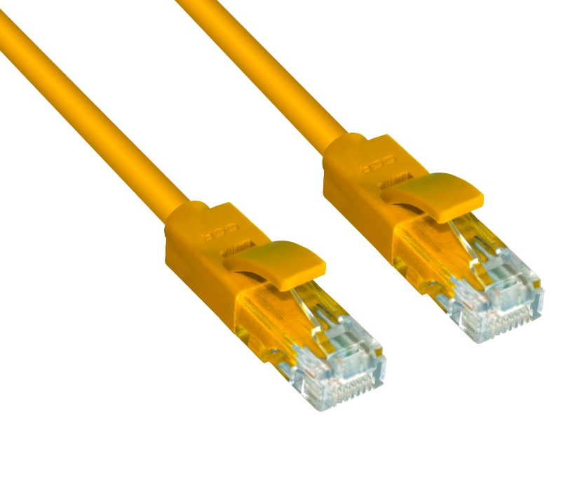 Сетевой кабель GCR UTP 24AWG cat.5e RJ45 T568B 3m Yellow GCR-LNC02-3.0m сетевой кабель gcr utp 24awg cat 5e rj45 t568b 1 5m black gcr lnc06 1 5m