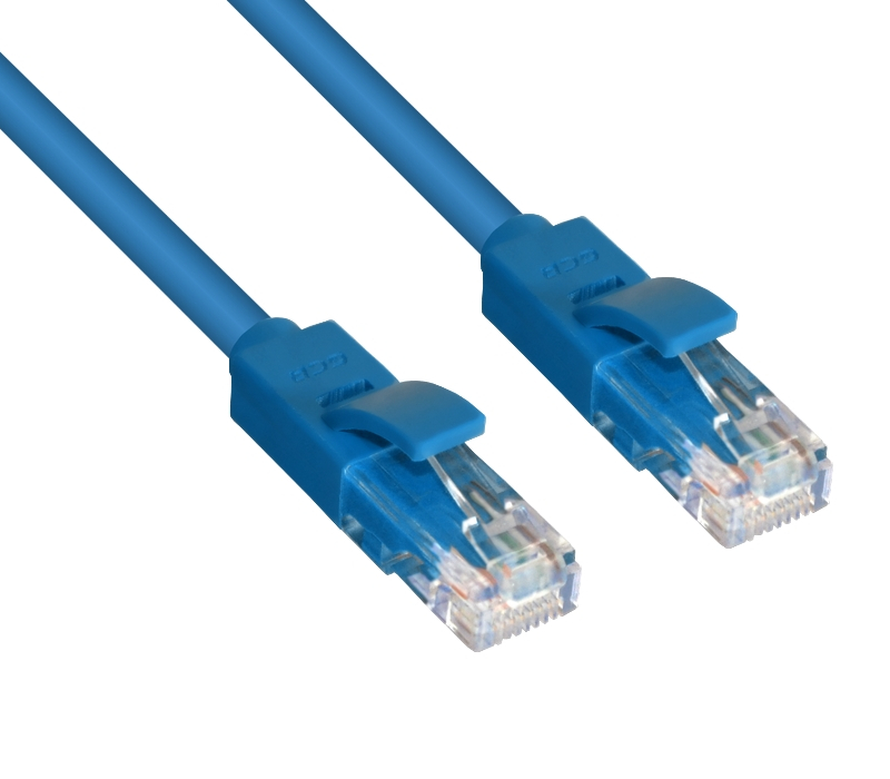 фото Сетевой кабель gcr utp 24awg cat.5e rj45 t568b 30m blue gcr-lnc01-30.0m