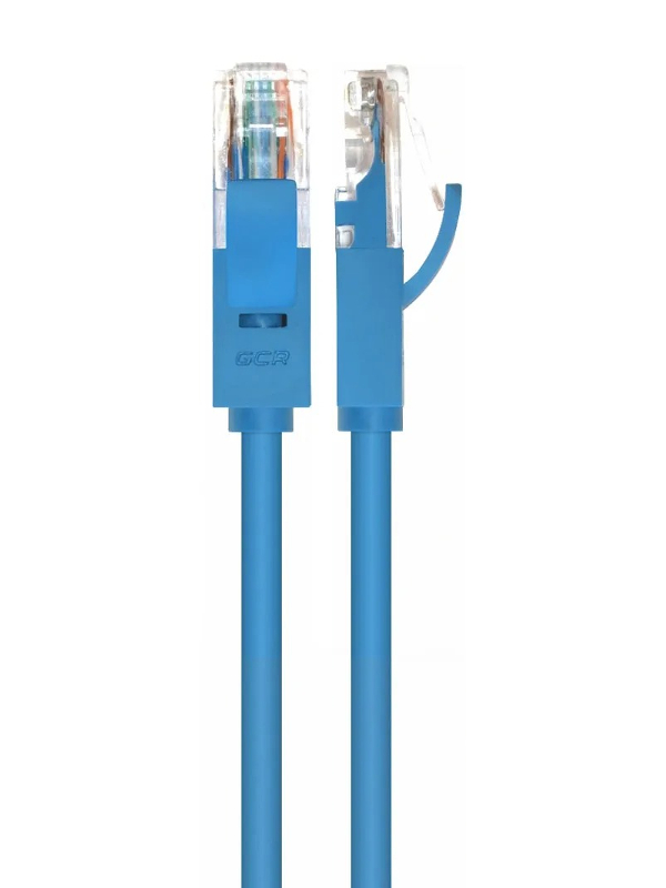 Сетевой кабель GCR UTP 24AWG cat.5e RJ45 T568B 40m Blue GCR-LNC01-40.0m