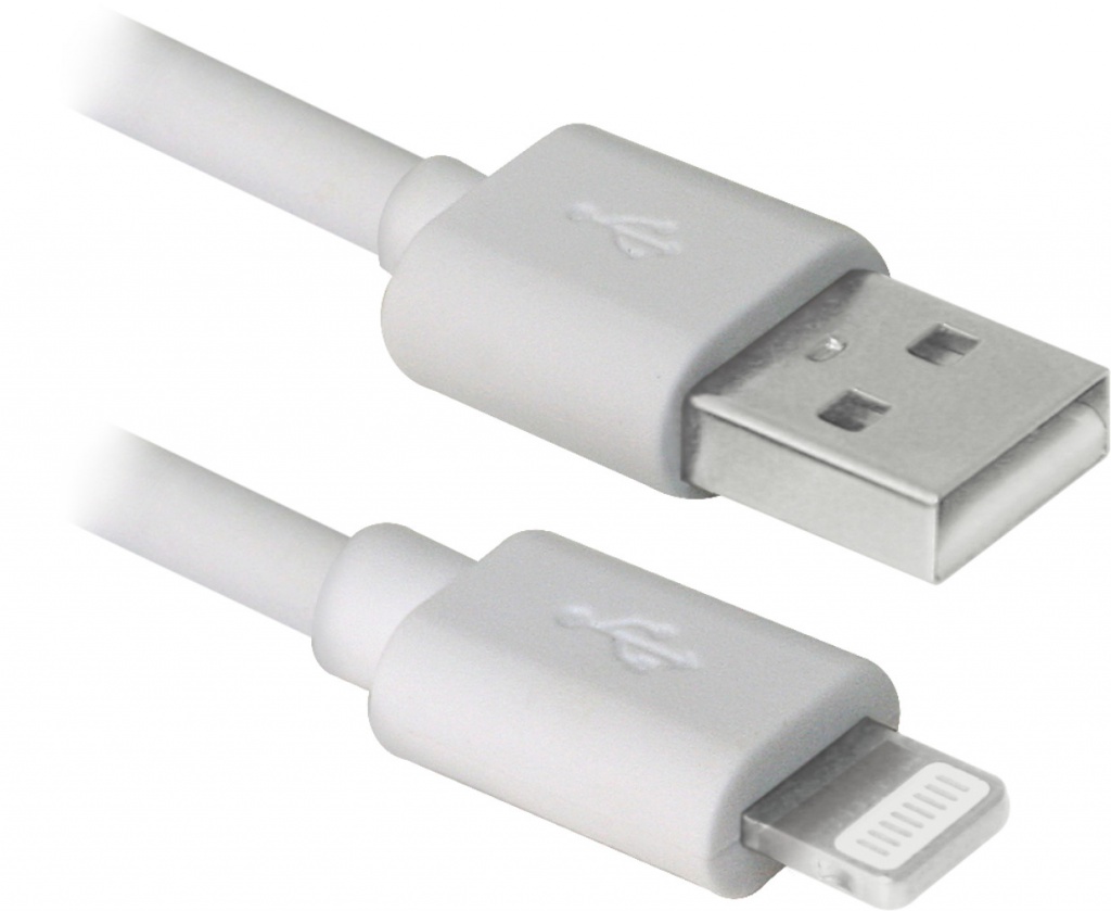 

Аксессуар Defender USB AM -Lightning M 1m ACH01-03BH White 87479, 87479