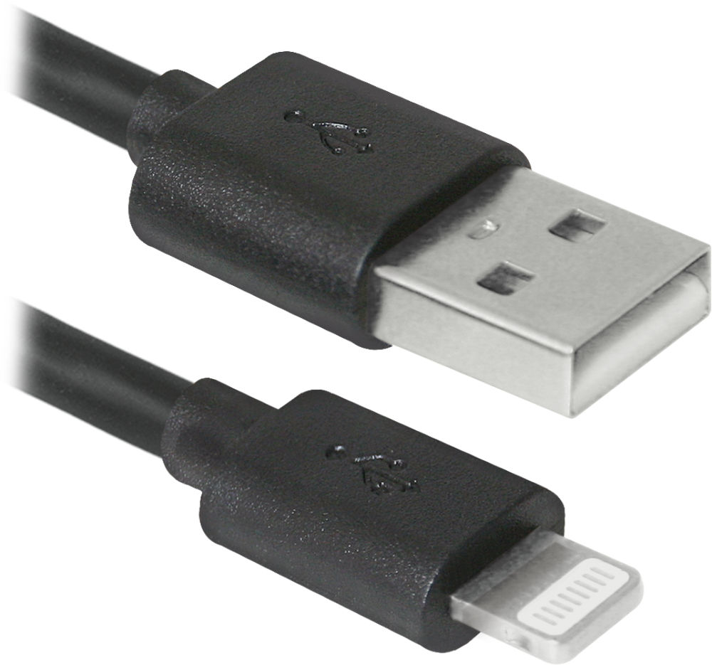 фото Аксессуар Defender USB AM -Lightning M 3m ACH01-10BH Black 87467