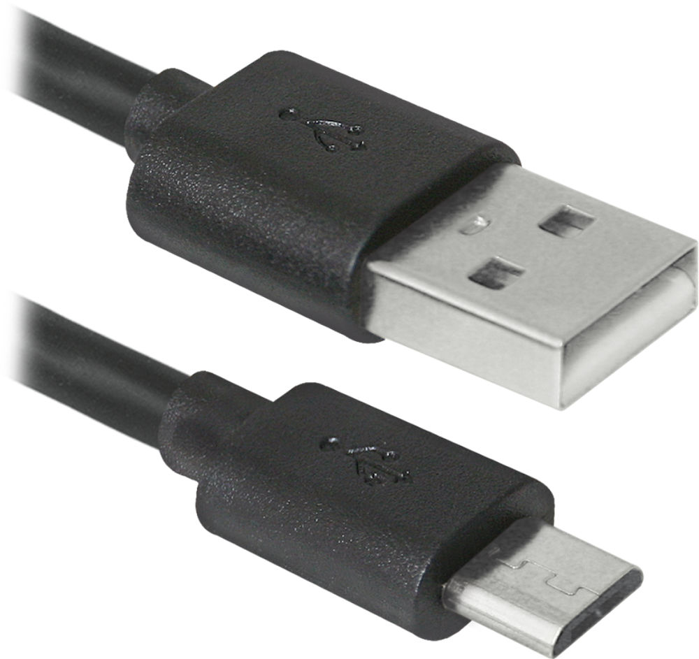 фото Аксессуар Defender USB AM - MicroUSB 3m USB08-10BH Black 87469