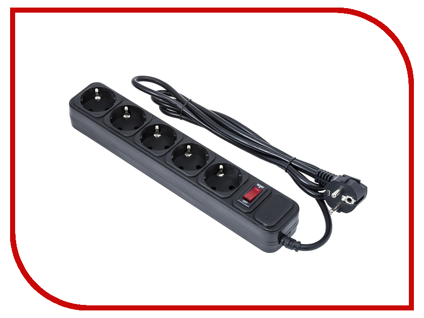 

Сетевой фильтр ExeGate 5 Sockets 1.8m Black SP-5-1.8B 221175