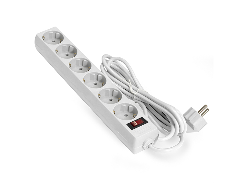 фото Сетевой фильтр exegate sp-6-5w 6 sockets 5m white ex221229rus