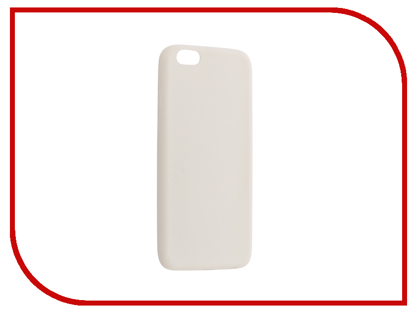 фото Аксессуар Чехол Krutoff для APPLE iPhone 6 / 6S Silicone White 10760