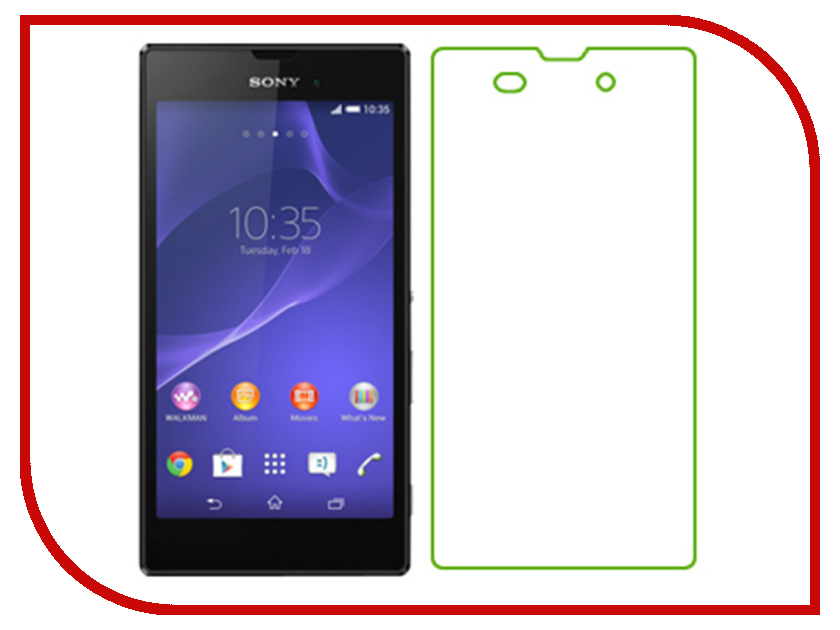 

Аксессуар Защитная пленка Sony Xperia T3 Krutoff глянцевая 21844