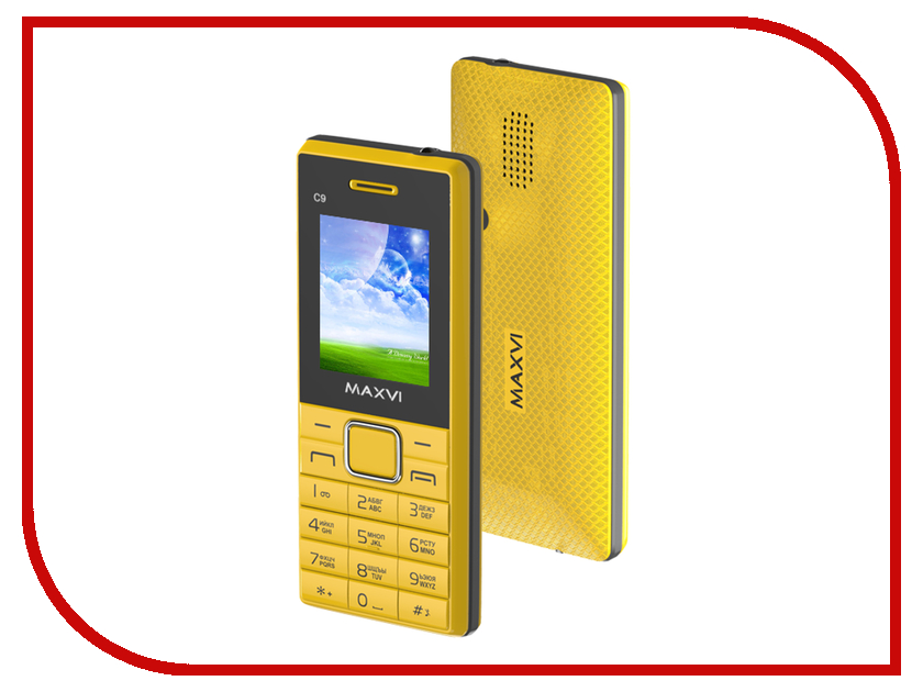 фото Сотовый телефон Maxvi C9 Yellow-Black