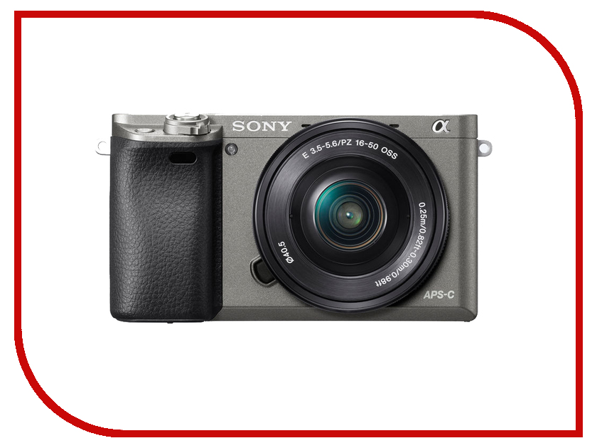 фото Фотоаппарат Sony Alpha A6000 Kit 16-50 mm F/3.5-5.6 E OSS PZ Gray