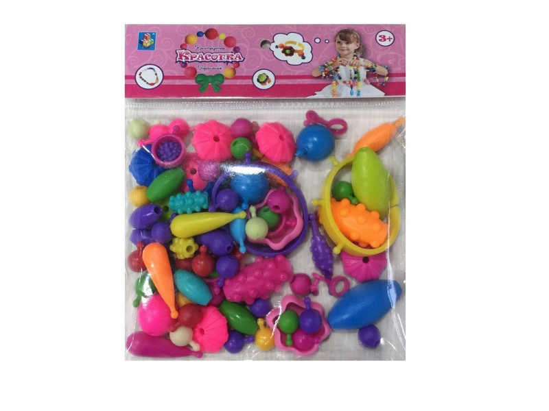 

Набор для творчества 1Toy Красотка Конструктор украшений 100 дет. Т80584, Конструктор украшений Т80584