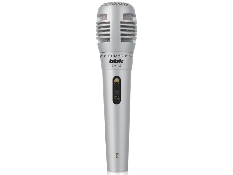 Микрофон BBK CM114 Silver микрофон проводной bbk cm114 2 5м черный