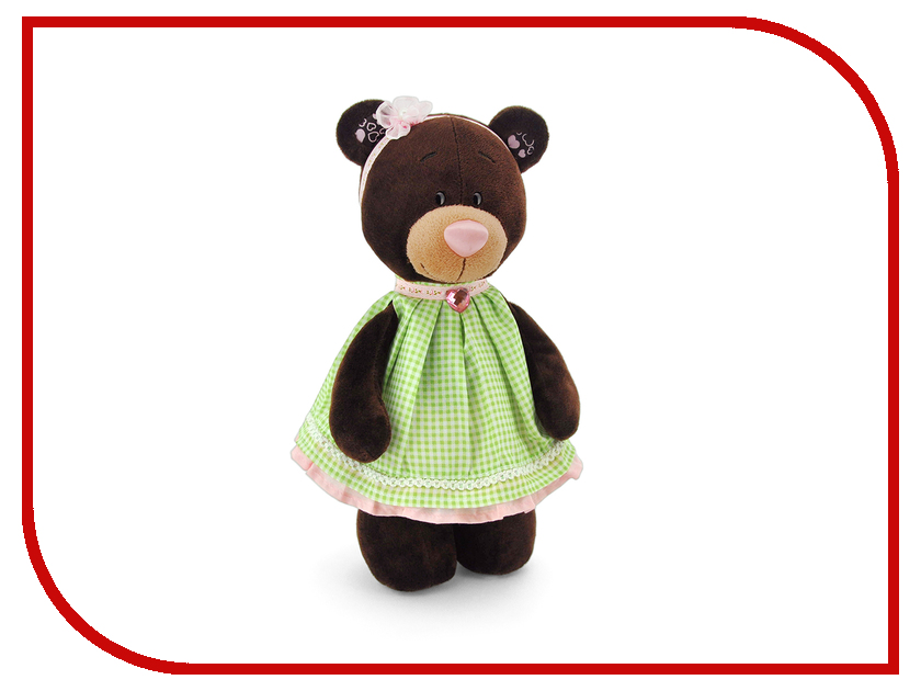 фото Игрушка Orange Toys Milk Медведь в платье в клеточку 30cm M5051/30
