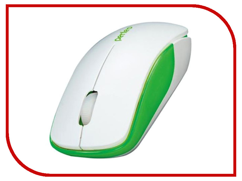 фото Мышь Perfeo Assorty USB White-Green PF-763-WOP-W/G