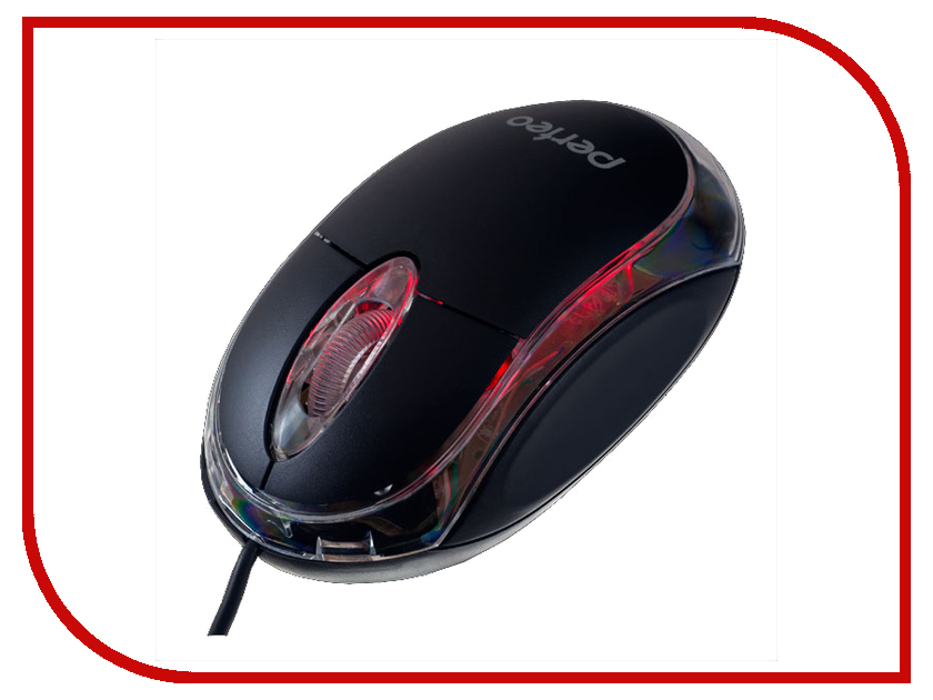 

Мышь Perfeo Glow USB Black PF-010, Glow PF-010