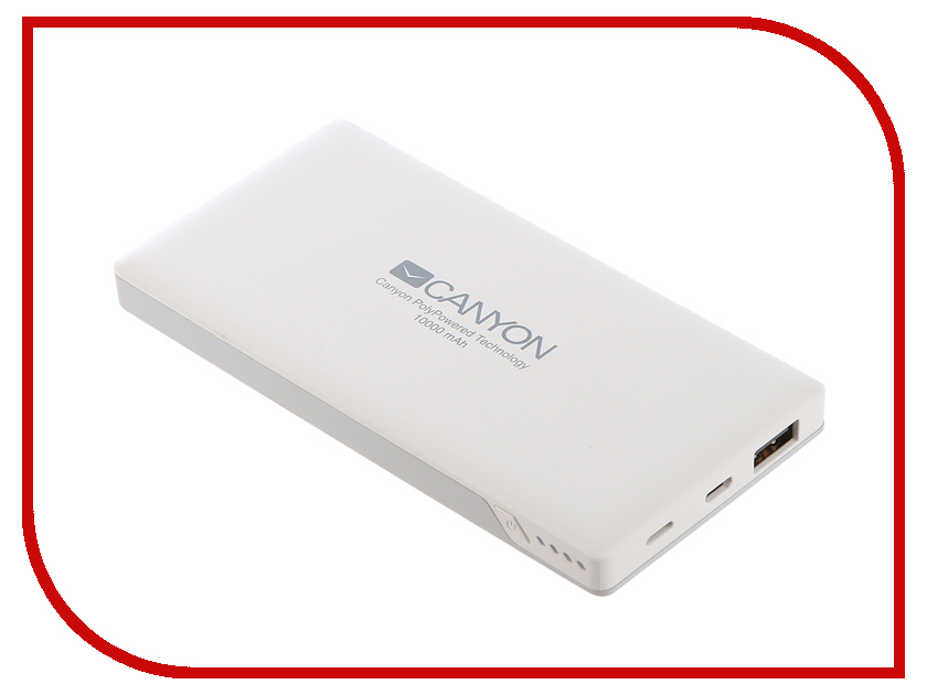 фото Аккумулятор Canyon 10000mAh White CNS-TPBP10W