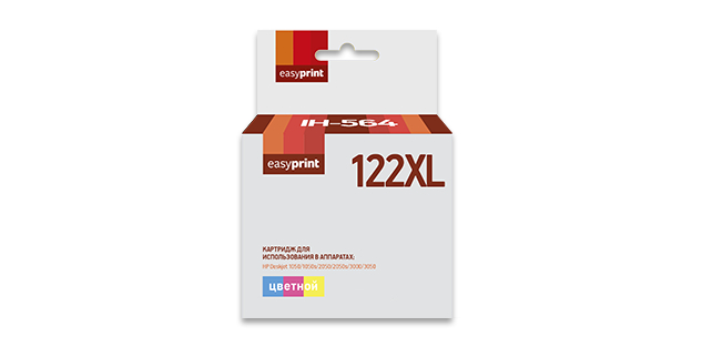 Картридж EasyPrint IH-564 №122XL для HP Deskjet 1000/1050A/1510/2000/2050/2050A/3000/3050/3050A