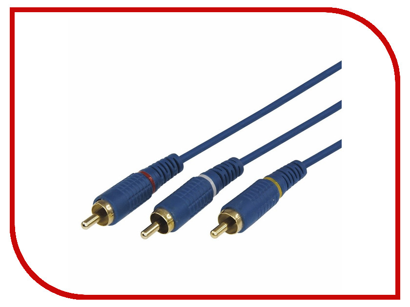 

Аксессуар Rexant 3RCA - 3RCA 1.5m Blue 17-0202-1