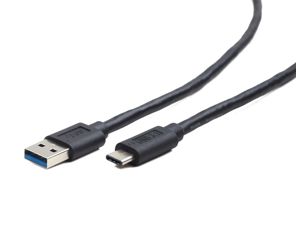 Фото - Аксессуар Gembird Cablexpert USB 3.0 AM/USB 3.1 Type-C 1.8m Black CCP-USB3-AMCM-6 корпус 2 5 gembird ee2 u3s 50 sata usb3 0 black