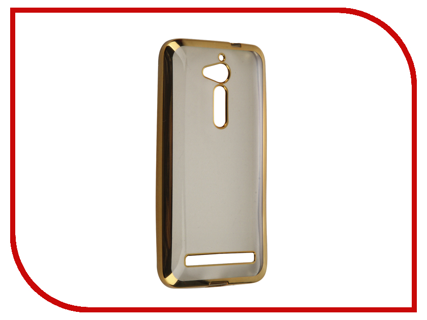 фото Аксессуар Чехол ASUS ZenFone Go ZB500KG SkinBox Silicone Chrome Border 4People Gold T-S-AZB500KG-008