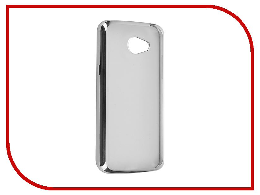 фото Аксессуар Чехол LG K5 SkinBox Silicone Chrome Border 4People Silver T-S-LK5-008