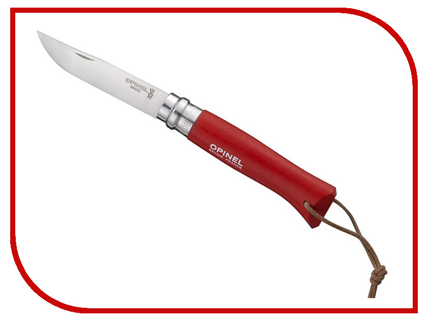 фото Нож Opinel Tradition Colored №08 Red 001705 - длина лезвия 85мм