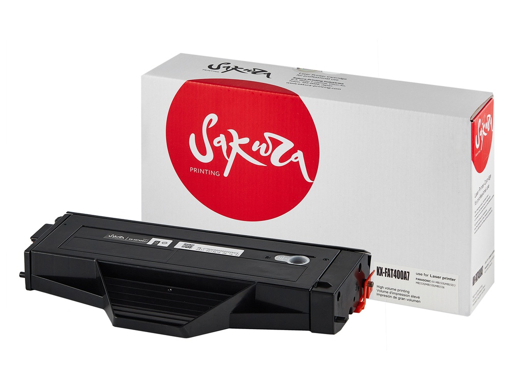 Картридж Sakura SAKXFAT400A7 Black для Panasonic KX-MB1500RU/KX-MB1520RU/KX-MB1530RU/KX-MB1536RU картридж panasonic kx fat400a7 для panasonic kx mb1500 1520