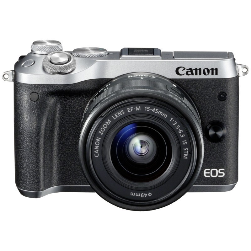 

Фотоаппарат Canon EOS M6 Kit EF-M 15-45 IS STM Silver, EOS M6
