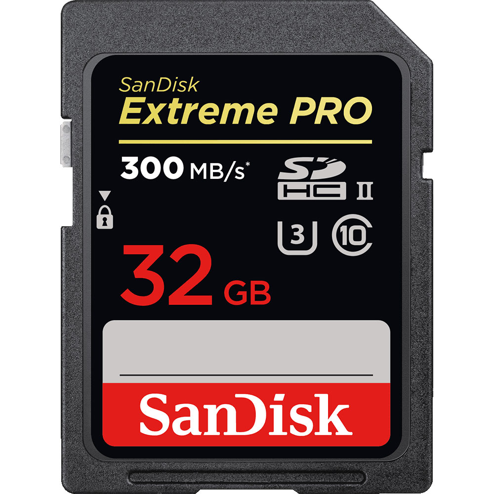 

Карта памяти 32Gb - SanDisk Extreme Pro - Secure Digital XC UHS-II Class 10 SDSDXPK-032G-GN4IN, SDSDXPK-032G-GN4IN