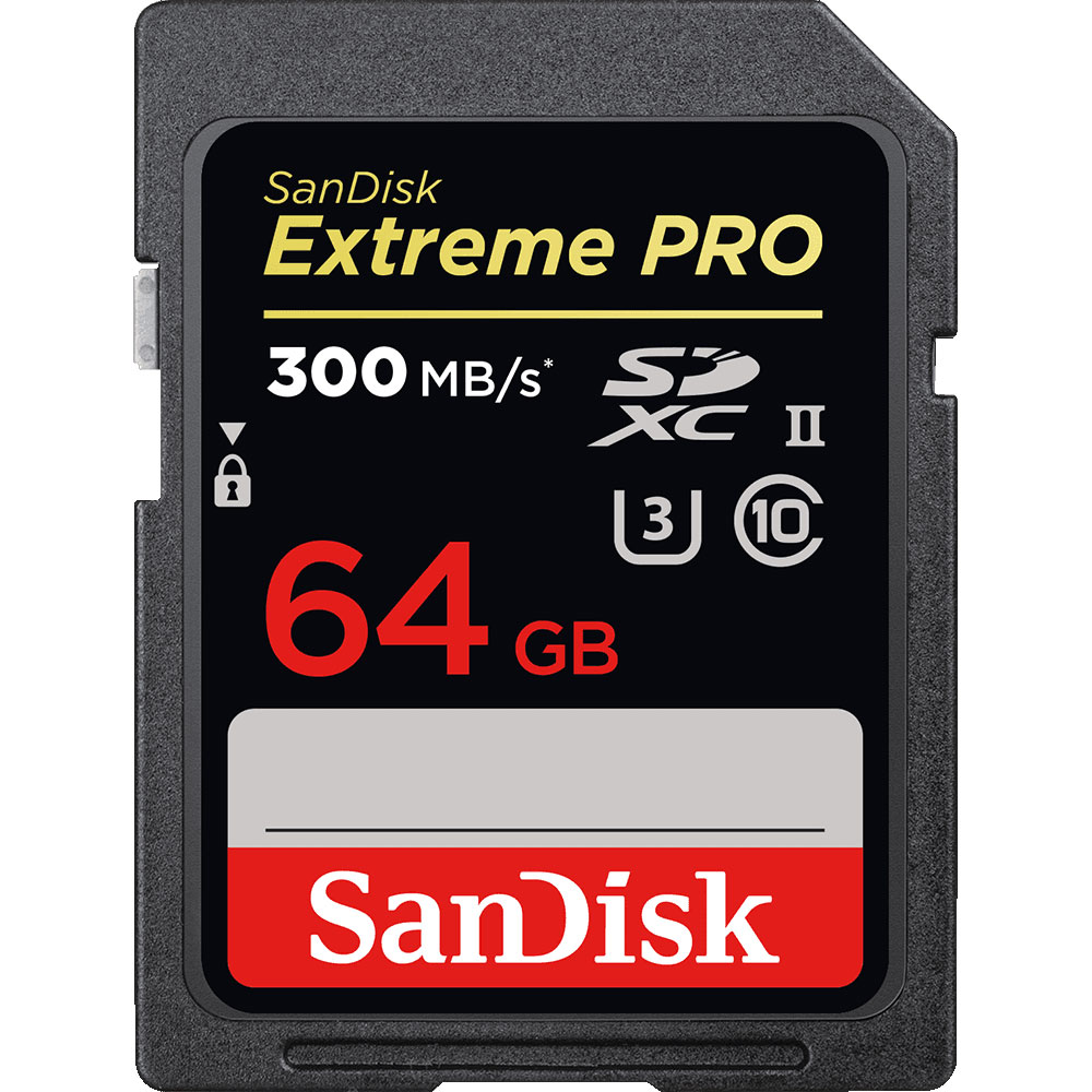 

Карта памяти 64Gb - SanDisk Extreme Pro - Secure Digital XC UHS-II Class 10 SDSDXPK-064G-GN4IN, SDSDXPK-064G-GN4IN