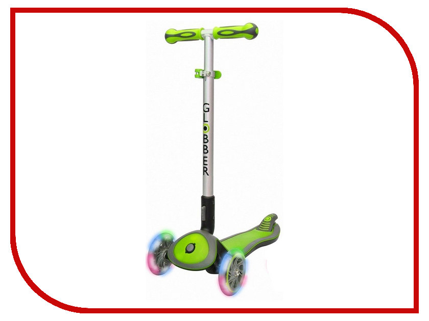 

Самокат Y-SCOO Globber Elite SL My Free Fold up со светящимися колесами Green, Globber Elite SL My Free Fold up