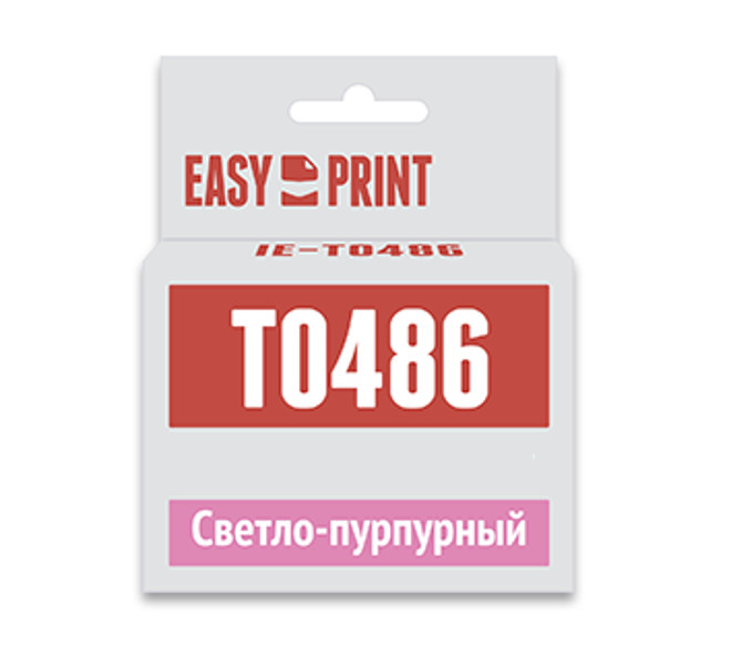 

Картридж EasyPrint IE-T0486 Light Purple для Epson Stylus Photo R200/R300/RX500/RX600 с чипом, IE-T0486