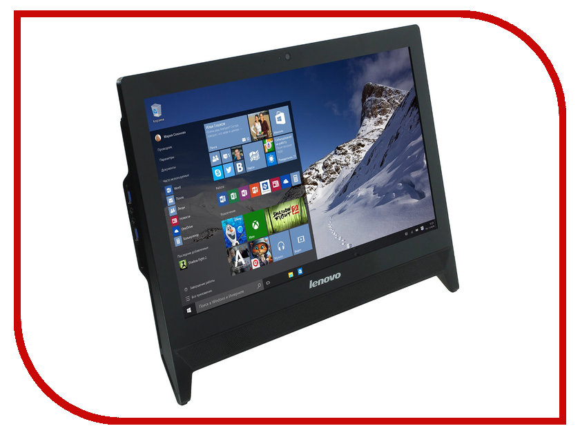 фото Моноблок Lenovo C20-00 Black F0BB00T7RK (Intel Pentium J3710 1.6 GHz/4096Mb/500Gb/DVD-RW/Intel HD Graphics/Wi-Fi/Bluetooth/Cam/19.5/1600x900/Windows 10 Home 64-bit)