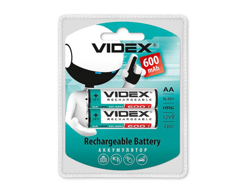 Аккумулятор AA - Videx HR6 600 mAh 2BL