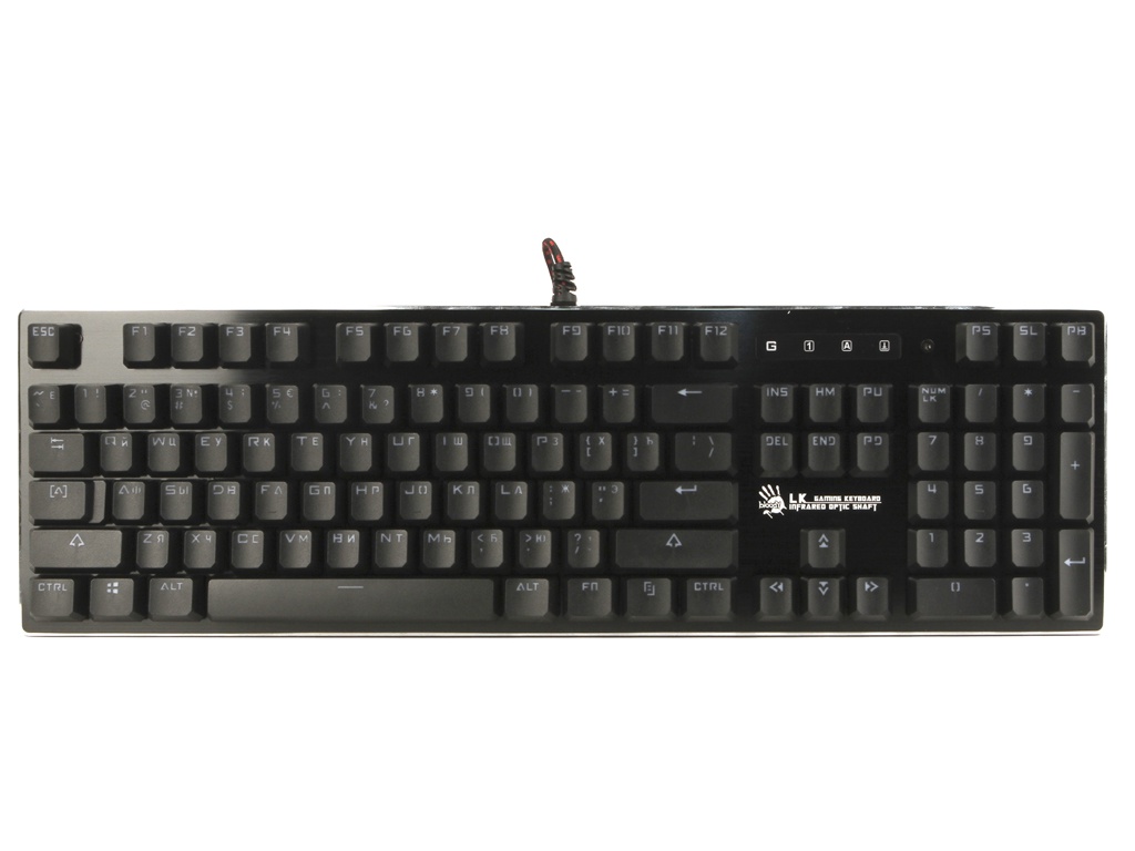 Клавиатура A4Tech Bloody B820R (Red Switch) Black клавиатура razer huntsman v2 tenkeyless red switch russian layout rz03 03940800 r3r1