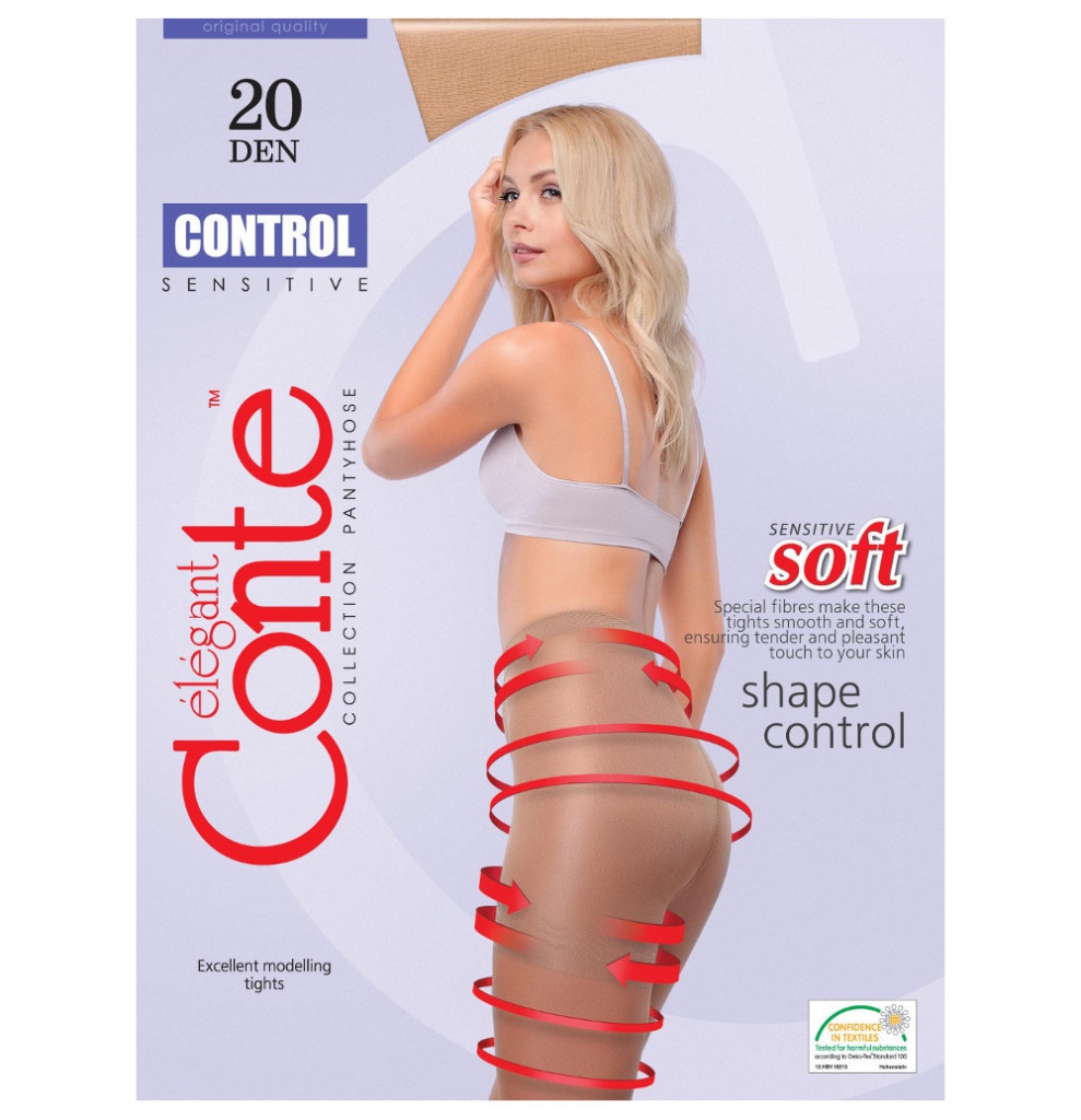 

Колготки Conte Control размер 2 плотность 20 Den Bronzo, Control