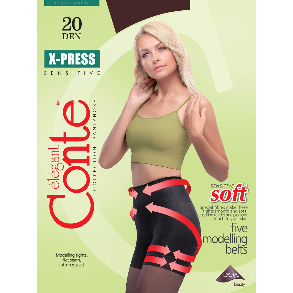

Колготки Conte X-Press размер 4 плотность 20 Den Bronzo