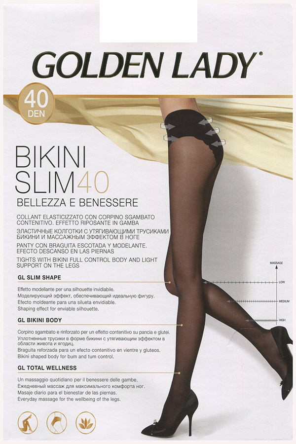 

Колготки Golden Lady Bikini Slim размер 2 плотность 40 Den Daino