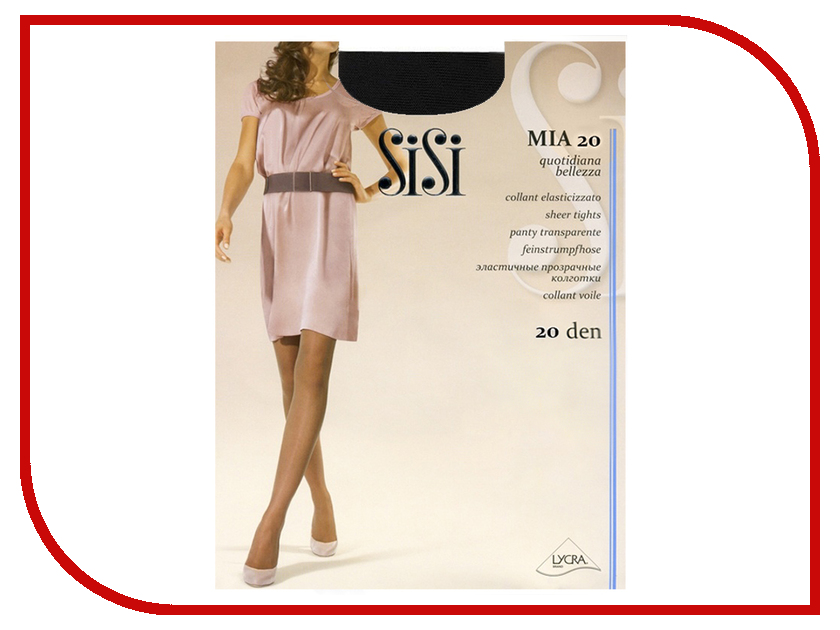 

Колготки SiSi Mia размер 4 плотность 20 Den Nero