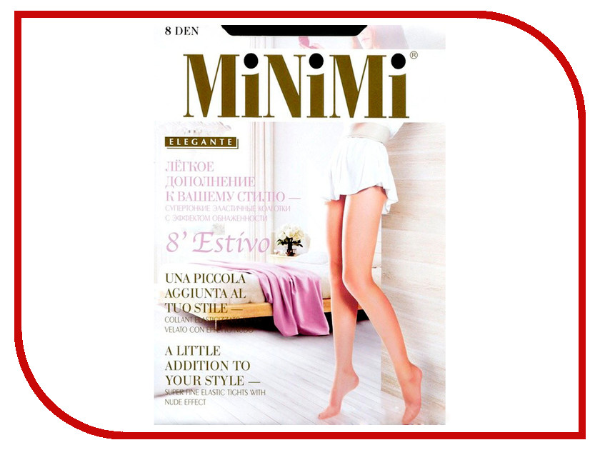 

Колготки MiNiMi Estivo размер 2 плотность 8 Den Nero